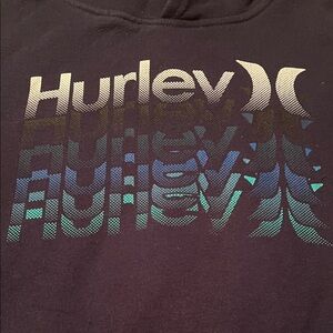 Hurley Boy’s Dark Blue Graphic Hoodie